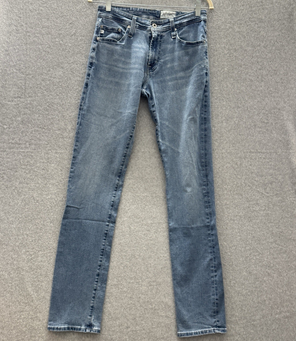 AG Adriano Goldschmied Everett Slim Straight Men's Jeans 29x34 Blue Light Wash